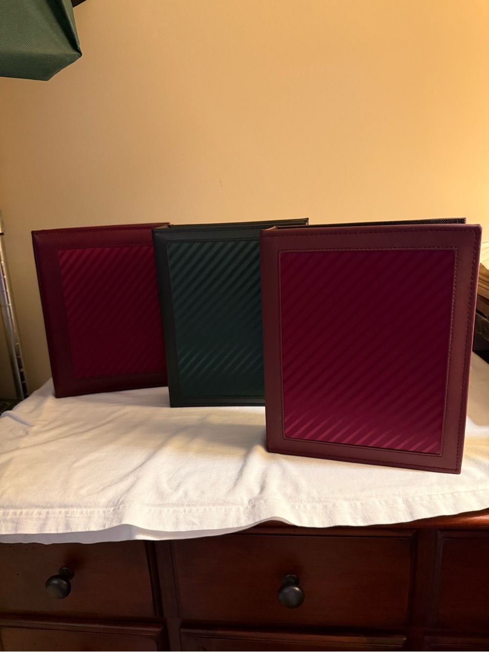 Photo Albums, Sewn Bonded Leather, Each Holds 300 4”X6” photos